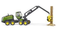 BRUDER 02135 John Deere 1270G Harvester mit 1 Baumstamm Profi-Serie bworld 1:16