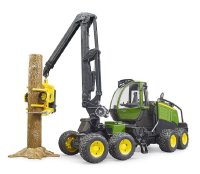 BRUDER 02135 John Deere 1270G Harvester mit 1 Baumstamm Profi-Serie bworld 1:16