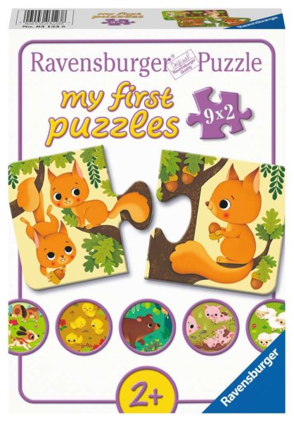RAVENSBURGER 03123 Kinderpuzzle Tiere und ihre Kinder