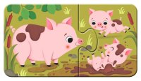 RAVENSBURGER 03123 Kinderpuzzle Tiere und ihre Kinder