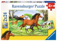 RAVENSBURGER 08882 Kinderpuzzle Welt der Pferde