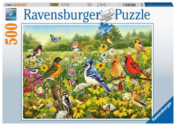 RAVENSBURGER 16988 Puzzle Vogelwiese 500 Teile