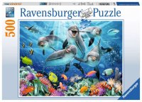 RAVENSBURGER 14710 Puzzle Delfine im Korallenriff 500 Teile