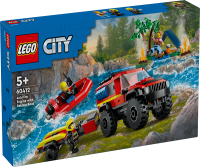 LEGO City 60412 Feuerwehrgeländewagen mit Rettungsboot