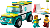 LEGO City 60403 Rettungswagen und Snowboarder