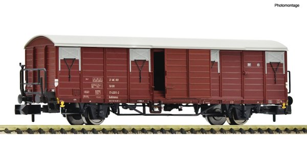 FLEISCHMANN Gedeckter Güterwagen, Gattung Gehlmmss, der DR Ep.IV 6660022 Spur N