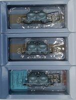 TILLIG Güterwagenset der DR, bestehend aus drei Staubsilowagen Ucs-v 9122 Ep.IV 01058 Spur TT