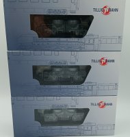 TILLIG Güterwagenset der DR, bestehend aus drei Staubsilowagen Ucs-v 9122 Ep.IV 01058 Spur TT