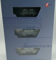 TILLIG Güterwagenset der DR, bestehend aus drei Staubsilowagen Ucs-v 9122 Ep.IV 01058 Spur TT