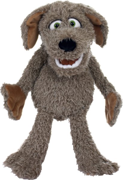 MATTHIES Living Puppets Handpuppe Locke der kleine Hund 45 cm Handspieltier W799