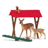 SCHLEICH Farm World 42658 F&uuml;tterung der Waldtiere