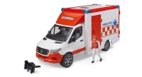 BRUDER MB Sprinter Ambulanz mit Fahrer 02676 Profi-Serie...