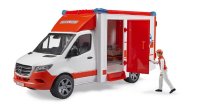 BRUDER MB Sprinter Ambulanz mit Fahrer 02676 Profi-Serie bworld 1:16
