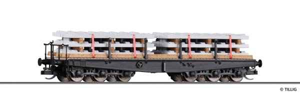 TILLIG Schwerlastwagen Sammp 705 beladen mit Betonteilen der DB AG Ep.V 15626 Spur TT