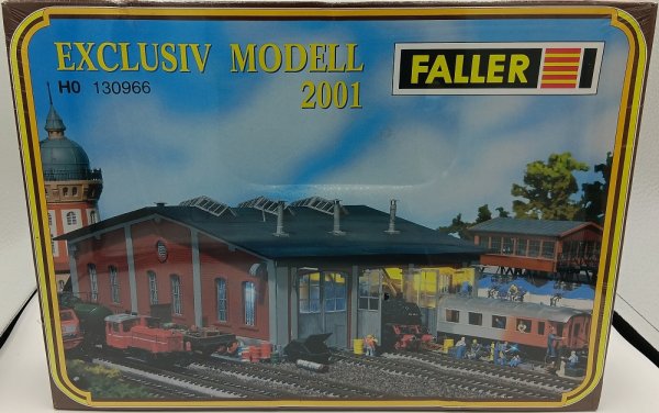 FALLER Waggon-Werkstatt Exclusiv-Modell Bausatz 130966 Spur H0