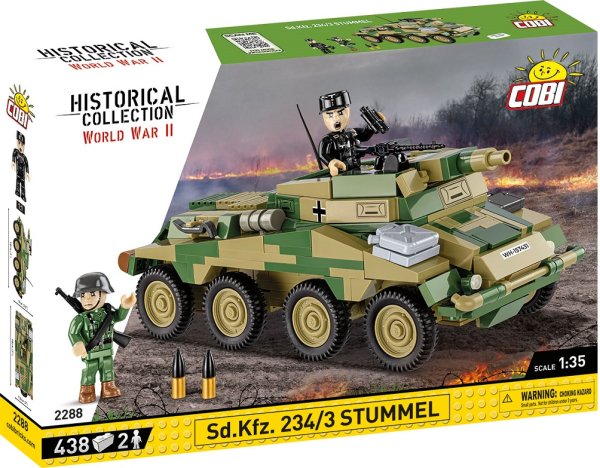 COBI 2288 Sd.Kfz. 234/3 Stummel Militär-Baukasten 1:35