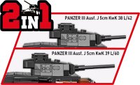 COBI Panzerkampfwagen III Ausf.J 2289 Militär-Baukasten 1:35