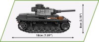 COBI Panzerkampfwagen III Ausf.J 2289 Militär-Baukasten 1:35