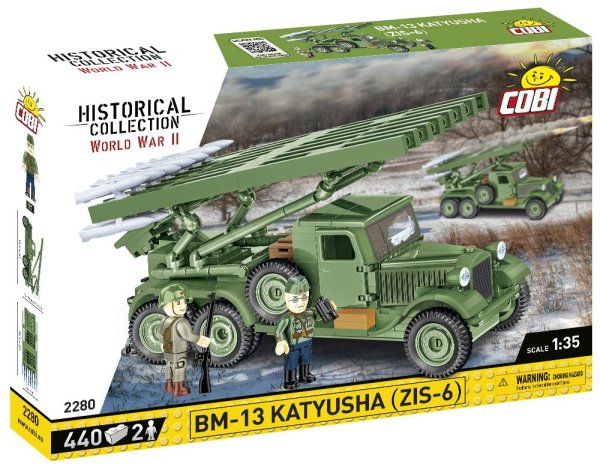 COBI Raketenwerfer BM-13 Katyusha (ZIS-6) 2280 Militär-Baukasten 1:35