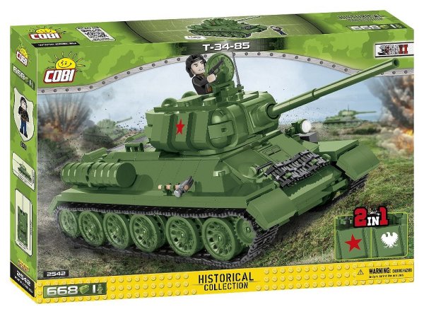 COBI 2542 Panzer T-34-85 Militär-Baukasten 1:28