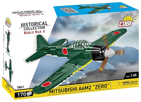 COBI 5861 Flugzeug Mitsubishi A6M2 Zero Militär-Baukasten 1:48