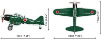 COBI 5861 Flugzeug Mitsubishi A6M2 Zero Militär-Baukasten 1:48