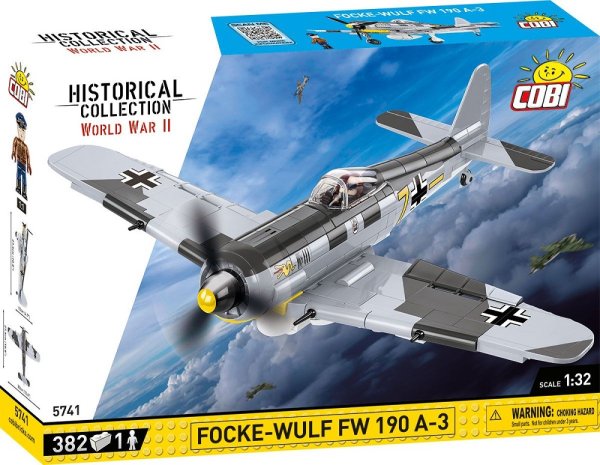 COBI 5741 Flugzeug Focke-Wulf FW 190-A3 Militär-Baukasten 1:32