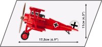 COBI 2986 Flugzeug Fokker Dr.1 Red Baron Milit&auml;r-Baukasten 1:32
