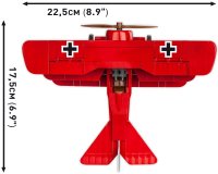 COBI 2986 Flugzeug Fokker Dr.1 Red Baron Milit&auml;r-Baukasten 1:32