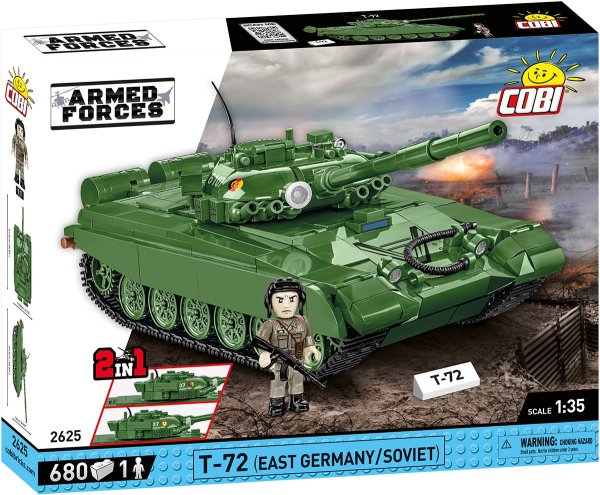 COBI Panzer T-72 M1 Ost-Deutschland und UdSSR 2625 Militär-Baukasten 1:35