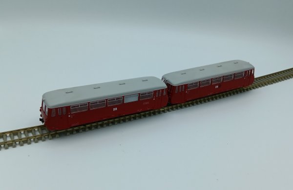 KRES Leichttriebwagen BR 172 mit Steuerwagen der DR Ep.IV 02840 Spur TT