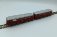 KRES Leichttriebwagen BR 172 mit Steuerwagen der DR Ep.IV 02840 Spur TT