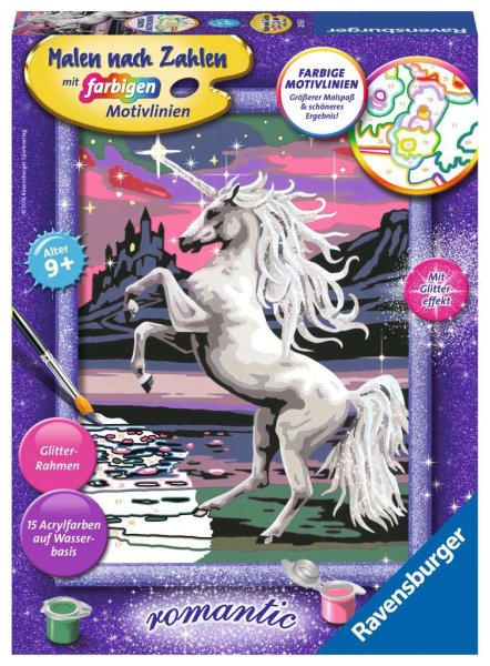 RAVENSBURGER 28563 Malen nach Zahlen Magisches Einhorn
