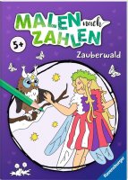 RAVENSBURGER 489435 Malen nach Zahlen Malheft Zauberwald