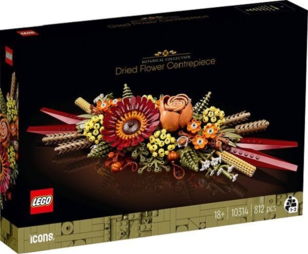 LEGO Icons Botanik Kollektion Trockenblumengesteck 10314 Sets für Erwachsene