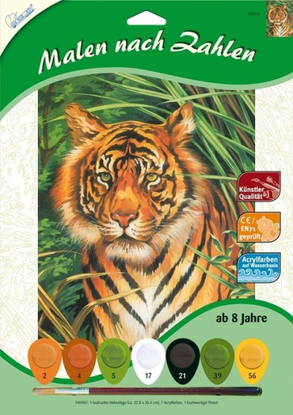 MAMMUT Malen nach Zahlen Motiv Tiger 105020