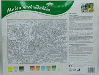 MAMMUT Malen nach Zahlen Motiv Tierkinder im Garten 109035