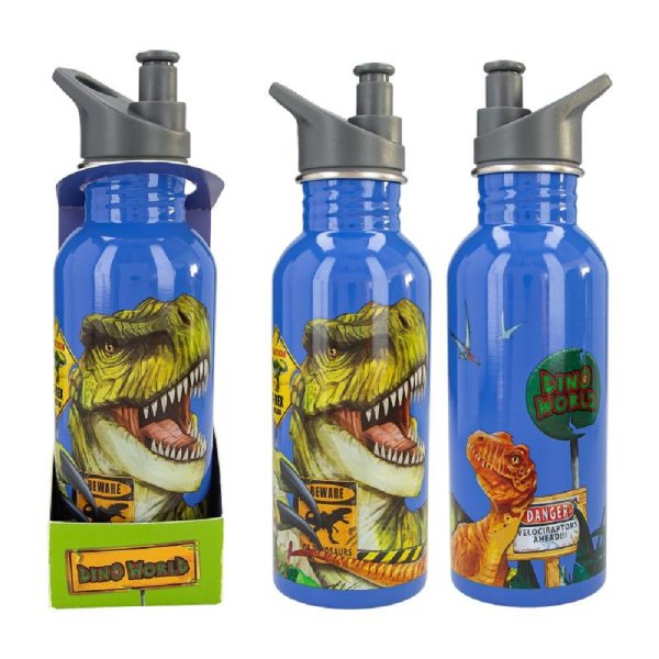 DEPESCHE 12900 Dino World Trinkflasche Edelstahl DANGER