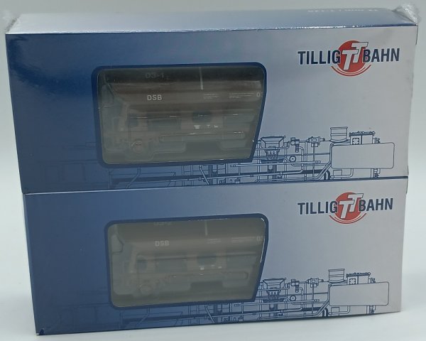 TILLIG Schwenkdachwagen-Einheit Bauart Tdgrrs der DSB Ep.V 01584 Spur TT