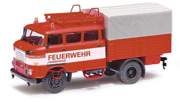 BUSCH IFA W50 L RTGW Feuerwehr Fahrschule Friedrichshagen ESPEWE 95194 LKW-Modell 1:87