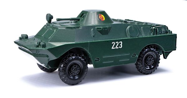 BUSCH Spähpanzerwagen SPW40 mit Geschütz, NVA 210104001 MEHLHOSE-Militär-Modell 1:87