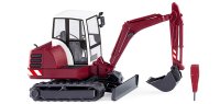 WIKING 065808 Mini-Bagger HR 18 purpurrot...