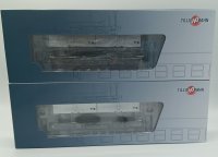 TILLIG Set mit 2 Containertragwagen der DR Deutschen Post Ep.IV 70056 Spur H0