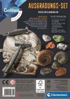 CLEMENTONI Galileo Ausgrabungs-Set Fossilien und Mineralien 59381