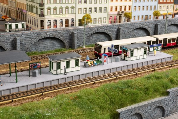 AUHAGEN S-Bahn Bahnsteigausstattung Bausatz 13356 Spur TT