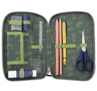 DEPESCHE 11772 Dino World 3-Fach Federtasche LED Landschaft