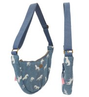 DEPESCHE Miss Melody kleine Halbmond Umh&auml;ngetasche DENIM 12873