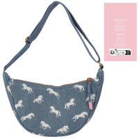 DEPESCHE Miss Melody kleine Halbmond Umh&auml;ngetasche DENIM 12873