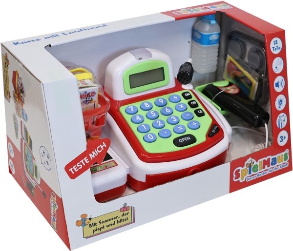 SpielMaus Kasse mit Laufband und Zubehör 45010813