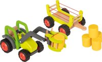goki 55887 Frontlader mit Heuwagen 55 cm